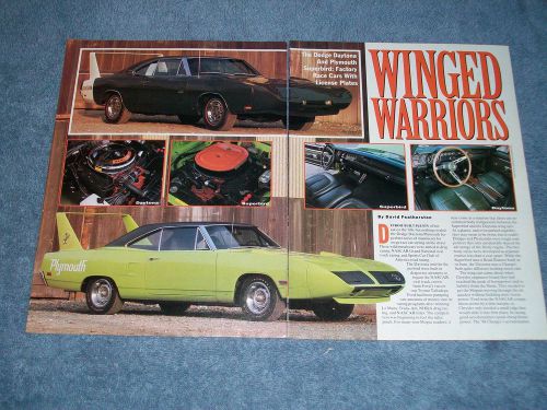 1970 plymouth superbird dodge daytona vintage instory info article