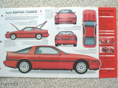 Toyota supra turbo imp brochure: 1989,1990,1991,