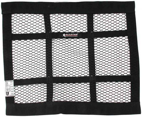 Allstar performance window net mesh 18 x 22 in rectangle black p/n 10211