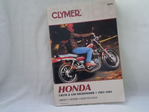 Honda cb550 cb650 clymer service repair manual 1983-1985