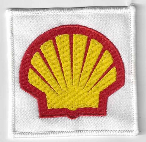 Shell oil racing patch 2 inches long size gas formula 1 new embroidered