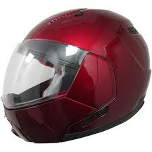 New afx motorcycle modular helmet fx140, wine red, small