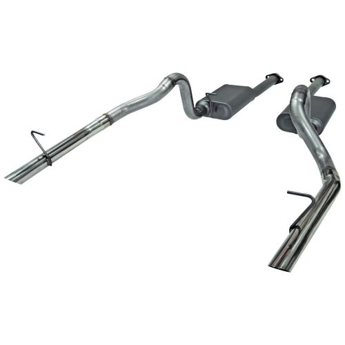 Flowmaster 817213 american thunder cat back exhaust system fits 86-93 mustang