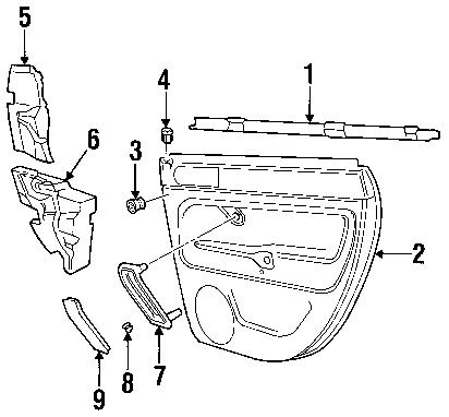 Volkswagen n90746801 genuine oem grip handle clamp