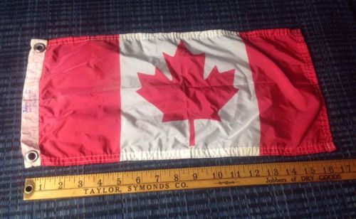 Vtg nautical  ships canadian flag pennant burgee vintage taylor made canada sm