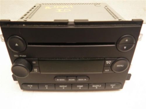 05 06 five hundred audio equipment am-fm-cd single disc id 5f9t-18c869-ah 967748