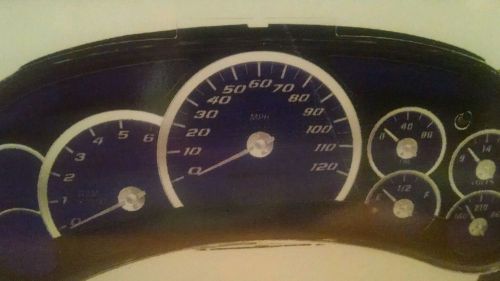 03-07 gm aqua gauge cluster face overlay