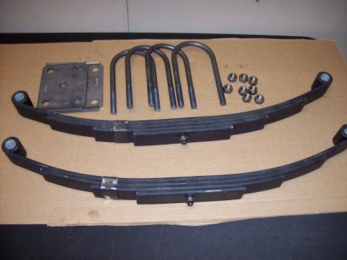 2 sets 1750 lb 4 leaf springs and u-bolt kit for trailer 3,500 axle utility