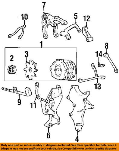 Gm oem 12563327 alternator bracket-mount bracket