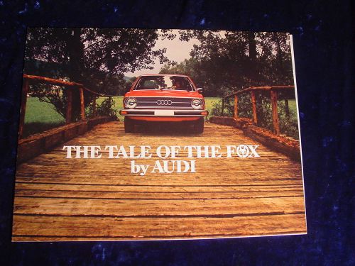 1988 audi fox brochure **** bi-fold brochure, colorful !)