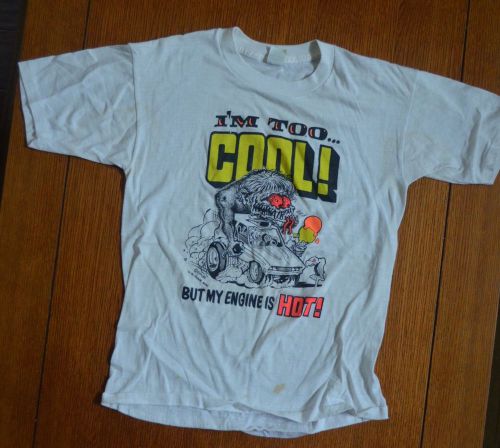 Vintage big daddy roth medium t shirt tee day-glo rat fink hot rod