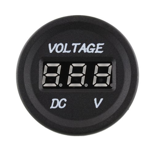 Latest 12v-24v car motorcycle red led digital display panel voltmeter meter