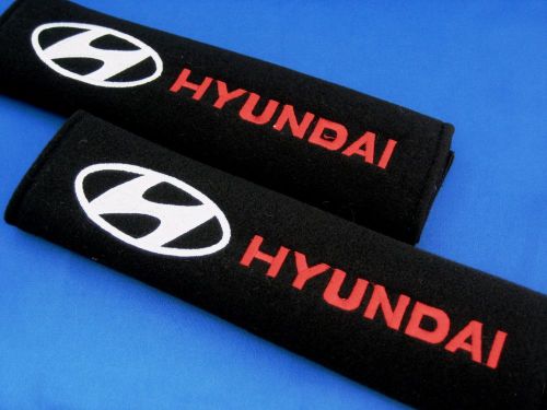 2x seat belt cover shoulder pad cushion for hyundai i30 excel getz accent tuscon