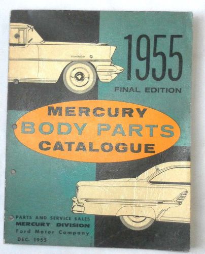 1955 mercury body parts catalog book all models original