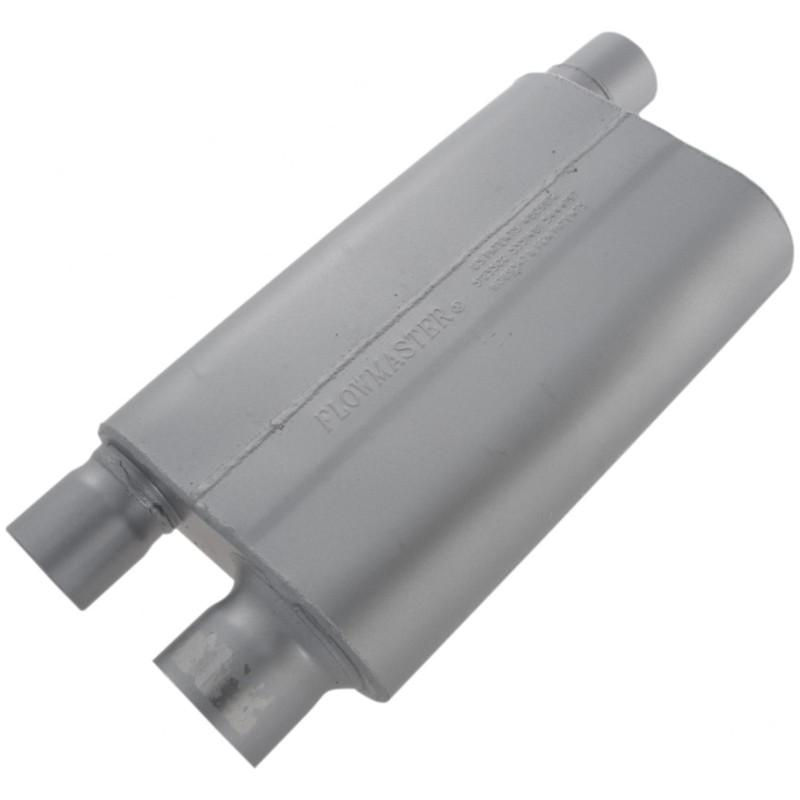 Flowmaster 80 series muffler - 3.00 offset in / 2.50 dual out - aggressive sound