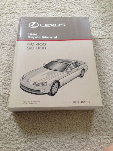 Lexus factory repair manual 1994 sc300 sc400 sc 300 sc400