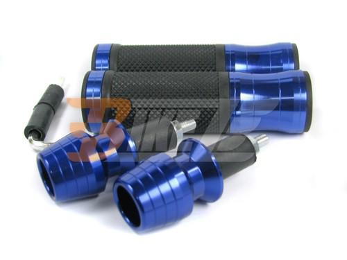 Universal hand grips for 22mm handlebar cbr gsxr 600 750 900 1000 yzf r rr blue