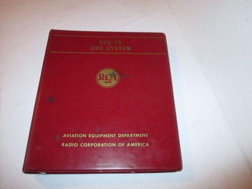 Rca avq-75 dme system instruction operation manual avionics