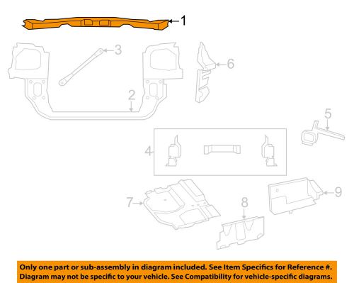 Chrysler oem radiator support-upper tie bar 68023327ac