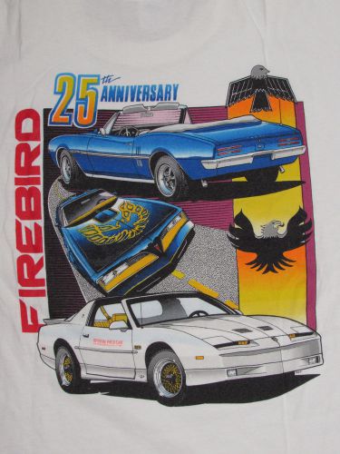 Pontiac 20th anniversary trans am t-shirt - white xl very nice