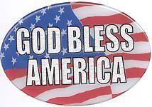 God bless america on flag