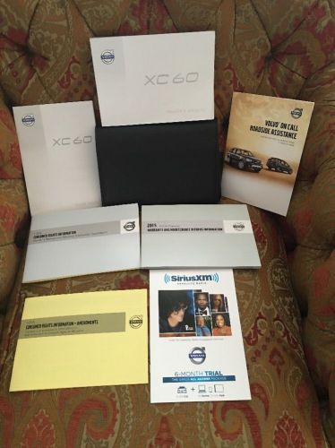 2015 13 14 volvo xc60 orm owners manual complete set + free shipping