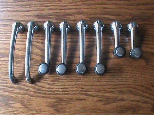 Vintage set of (8) 1934-1937 chevy car interior door handles window cranks 35 36