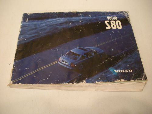 Volvo s80 owners manual handbook