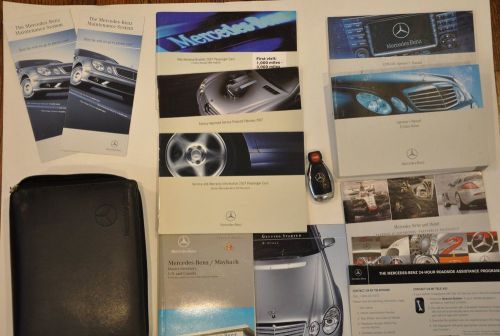 2007 mercedes benz e class owner manual with case and key fob