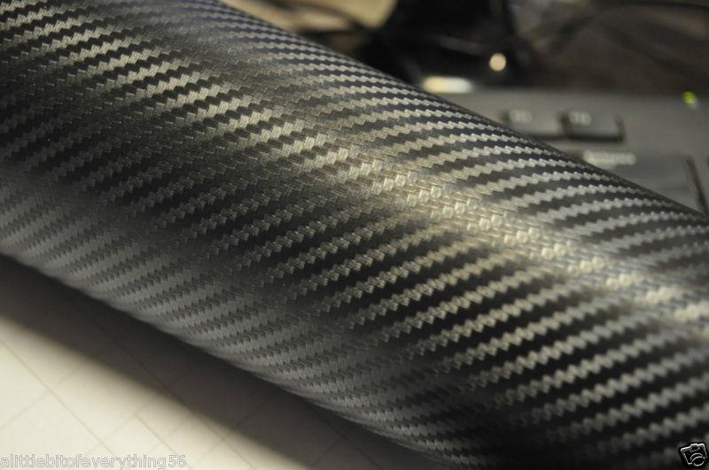 Carbon fiber vinyl wrap black 72" x 60"  bubble free air release-6 ft x 5 ft