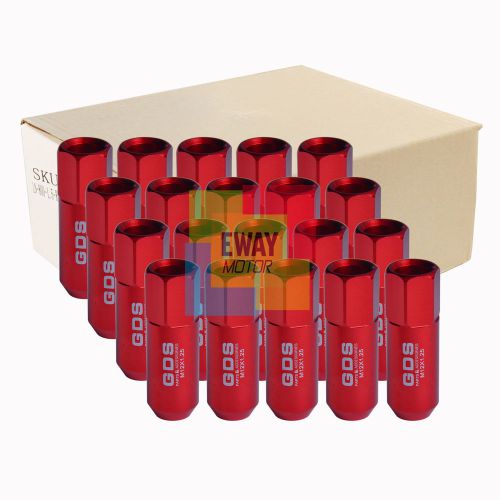 20pcs m12x1.25 red aluminum wheel lug nuts for nissan maxima 89-13