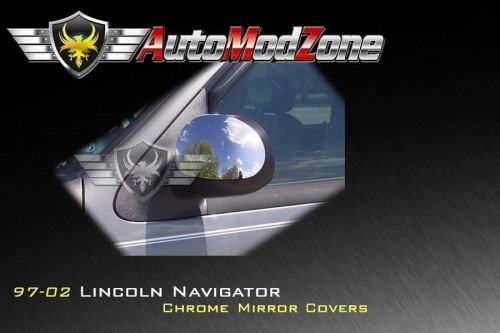 97-02 lincoln navigator chrome side view mirror cover covers set