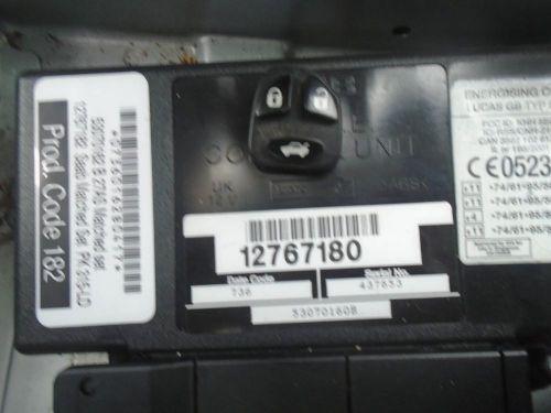 2008 saab 9-5 95 twice control module immobilizer with 1 remote 12767180