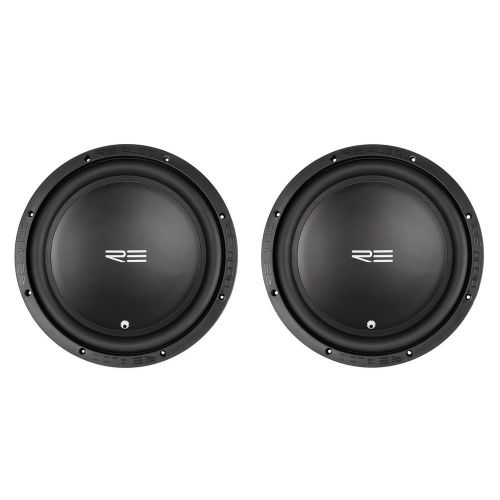 (2) new! re audio rex12s4 v2 rex12v2 12&#034; 400w rms 4-ohm car audio subwoofers