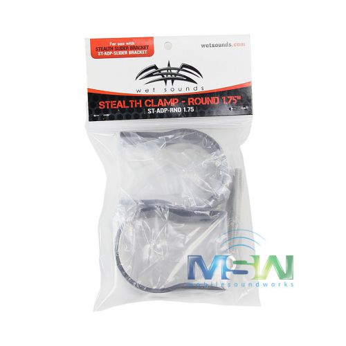 Wet sounds st-adp-rnd 1.75 marine stealth clamp 1-3/4&#034; round - st-adp-rnd1.75