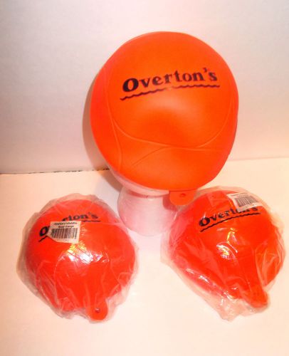 Overton&#034;s inflatable buoy - diving - boat guide buoy - 1/4&#034; eye - orange