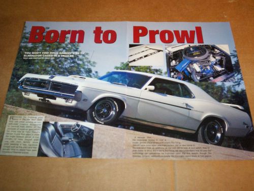 69 1969 mercury cougar eliminator 428 cj 4spd magazine article