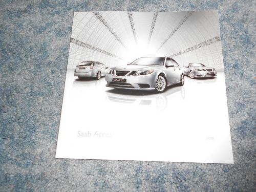 2008 saab accessories 9-3 9-5 brochure original dealer factory oem : nice