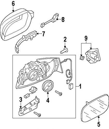 Audi 8t1857410ag3fz genuine oem motor &amp; base