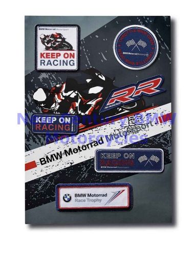 Bmw genuine motorcycle motorrad motorsport patch set one set