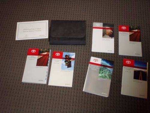 2013 toyota prius plug-in hybrid owner&#039;s user manual book set with case