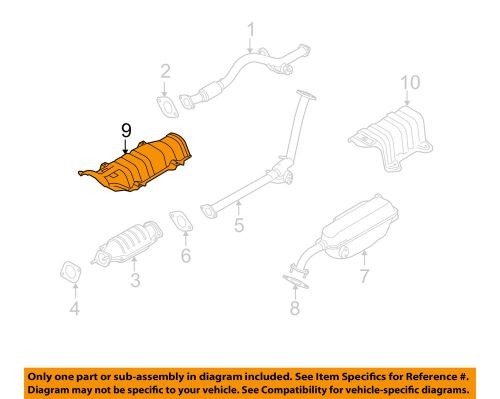 Kia oem 06-11 rio 1.6l-l4 exhaust-heat shield 287911g000