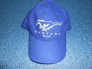 Mustang cap / blue / adjustable / white mustang feature /  lot 829
