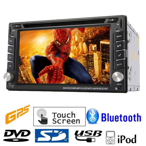 Car dvd player double din stereo in-dash radio subwoofer ipod eq gps navigation