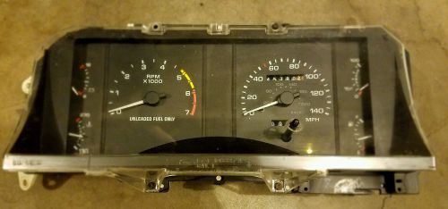 90 91 92 93 ford fox body mustang 5.0 gauge cluster instrument speedometer 45k