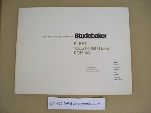 1963 studebaker lark  fleet vehicle   brochure