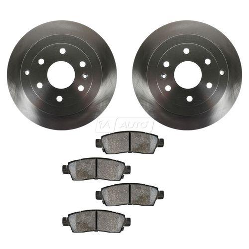 Brake pad & rotor kit ceramic rear for acadia enclave outlook traverse new