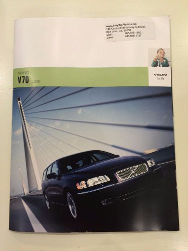 Genuine volvo 2005 v70 v70 r us market sales brochure