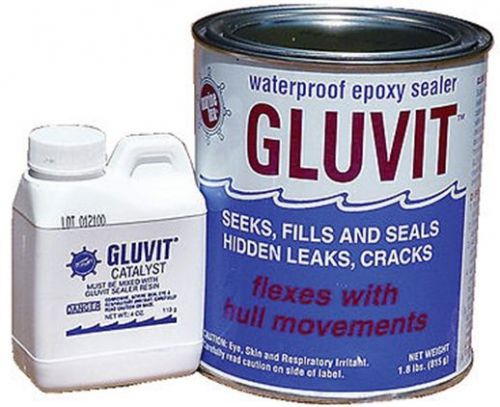 Marinetex rm330k gluvit epoxy sealer quart kit-new price + free shipping