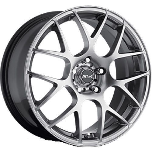 9579812 18x8 5x4.5 (5x114.3) wheels rims hyperblack +42 offset alloy multi spoke